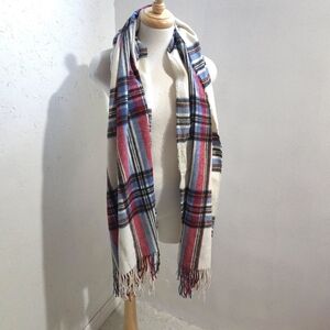 Roots Multicolor Plaid Scarf
